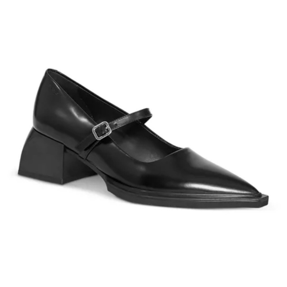 NWT Vagabond Vivian Leather Mary Jane Heels in Black Size EU 39 - Picture 2 of 16